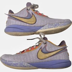 Nike Lebron 20 Violet Frost‎ Purple Gold Shoes